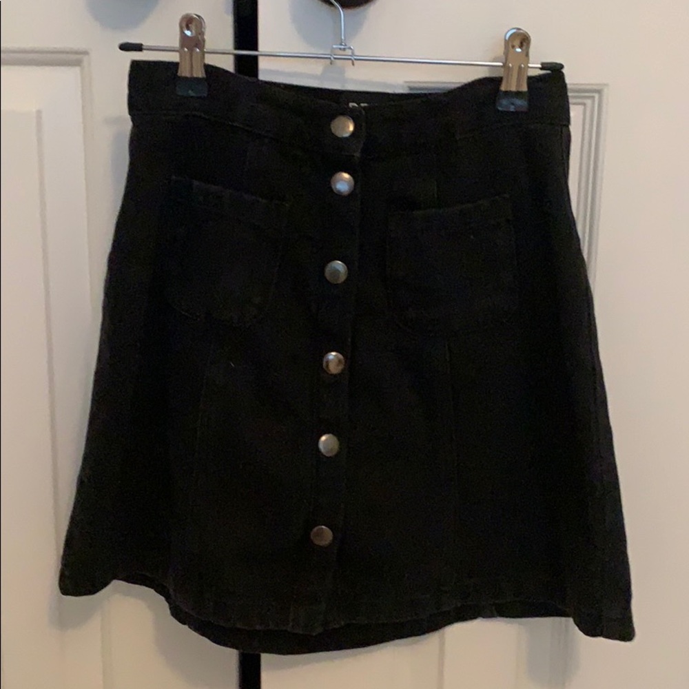 Urban outfitters black denim skirt